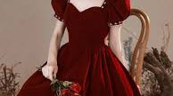 Red Velvet Dress Looks for Date Nights Winter Events