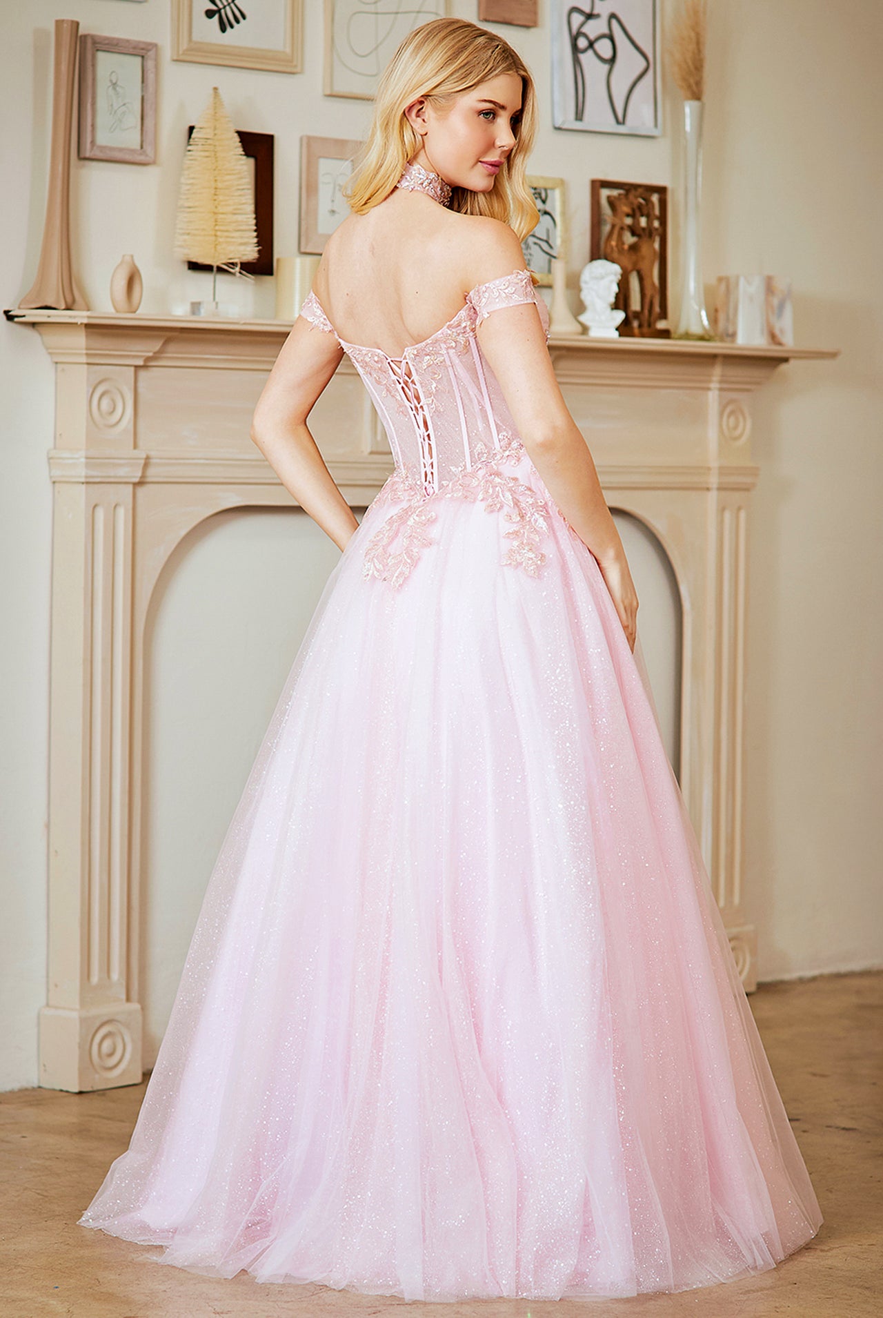 Light Blue Long Formal Gown – Embellished Gala Dress