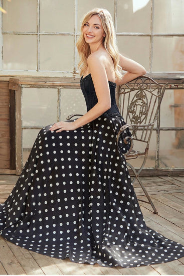 Pink Black Long Formal Gown – Embellished Gala Dress