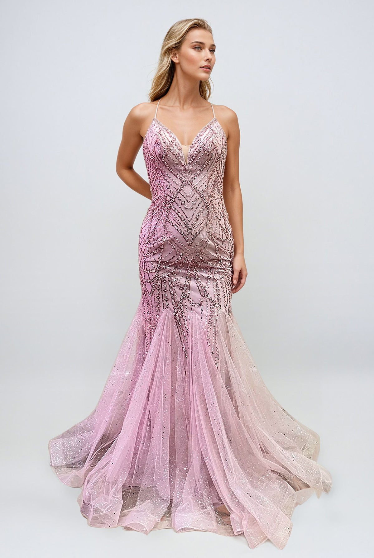Elegant Sweetheart Mermaid Gown JTSweetheart Mermaid Dress With Criss Cross Back JT2915S - Juliet Evening Dress JTSweetheart Mermaid Dress With Criss Cross Back JT2915S