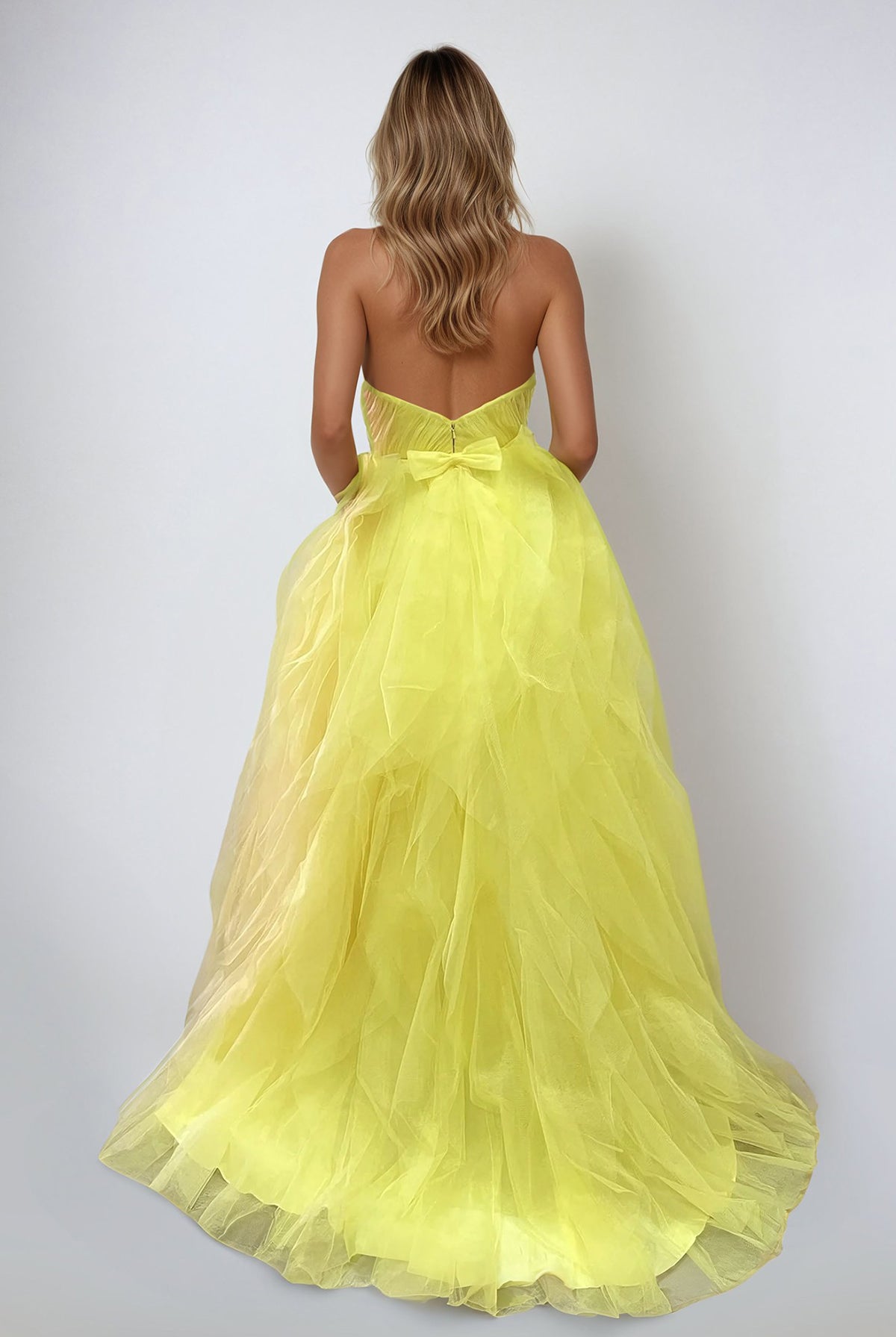 Alluring Halter Formal Gown JTRuffled long gown with halter neckline JT2560S - Juliet Evening Dress JTRuffled long gown with halter neckline JT2560S