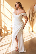 Satin-corset wedding dress-smcdress