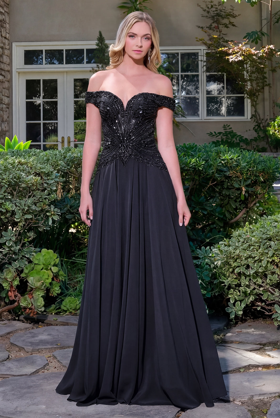 Black Long Evening Dress – Elegant Party Style