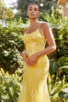Lace Mermaid Gala Dress: scoop neck, open back, sequin bodice-smcdress