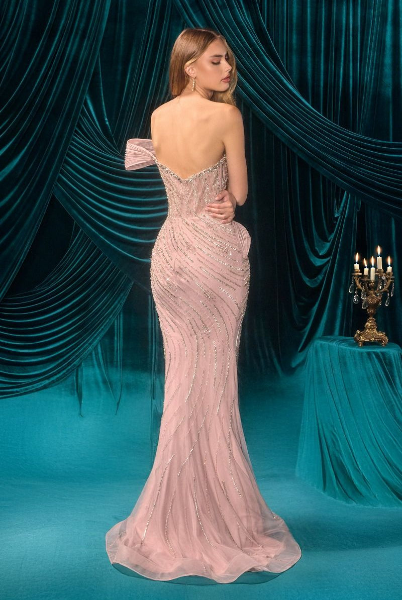 Stunning Sequin Tulle Gown CDA1504 - Cinderella Divine Prom Dress