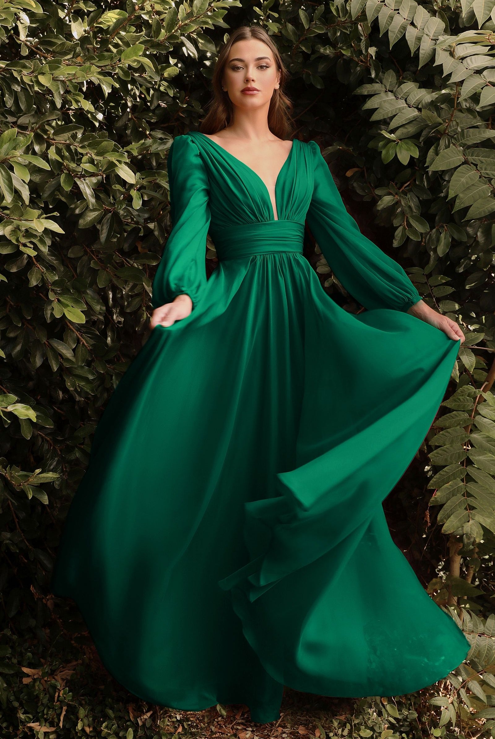 Chiffon Long Sleeve Dress-smcdress