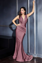 Stretch jersey gown-smcdress