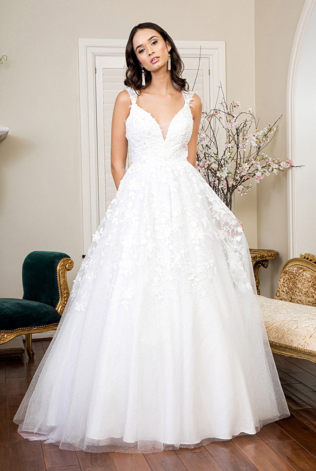 A-Line V-neck Wedding Dress alternative