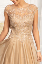 Beads Embellished Embroidered A-line Dress-smcdress