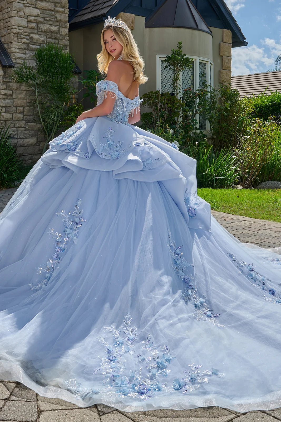 Light Blue Long Evening Dress – Elegant Party Style