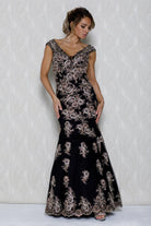 Embroidered Lace Mermaid Dress for MOB-smcdress