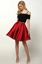 2-Piece Cold-Shoulder Dress for Cocktail & Homecoming-smcdress