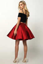 2-Piece Cold-Shoulder Dress for Cocktail & Homecoming-smcdress