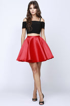 2-Piece Cold-Shoulder Dress for Cocktail & Homecoming-smcdress