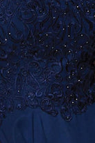 Embroidered Off-Shoulder Strap Dress for Cocktail & Homecoming-smcdress