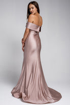 Mermaid Long Evening & Wedding Dress, Off Shoulder, Fitted-smcdress