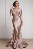 Illusion Mermaid Prom Dress-smcdress