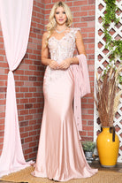3D Floral Mermaid Dress - Evening & Prom-smcdress