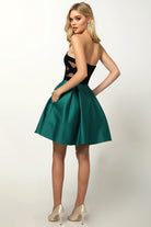 Two Tone Sweetheart Short Dress for Cocktail & Homecoming-smcdress