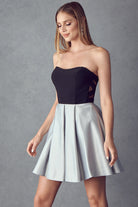 Two Tone Sweetheart Short Dress for Cocktail & Homecoming-smcdress
