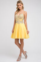 Rhinestone-Embellished Chiffon Dress for Cocktail & Homecoming-smcdress