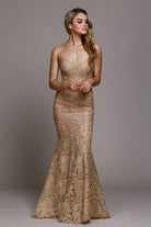 Embroidered Lace Mermaid Dress for Prom & Evening-smcdress