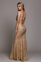 Embroidered Lace Mermaid Dress for Prom & Evening-smcdress