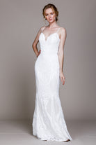 Illusion V-Neck Sequin Prom Dress-smcdress