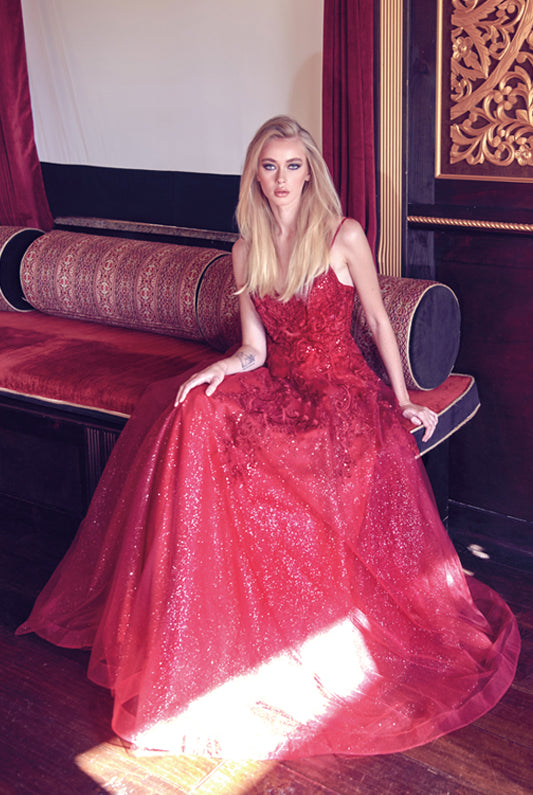 Open back ball gown-smcdress