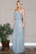 Open Back Sequin Chiffon Long Dress-smcdress