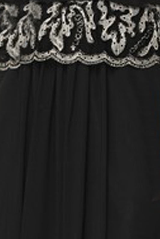 3/4 Sleeve Embroidered Bodice MOB Dress-smcdress
