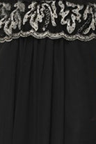 3/4 Sleeve Embroidered Bodice MOB Dress-smcdress
