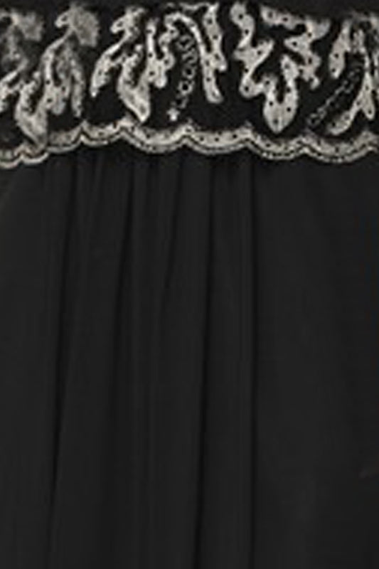 3/4 Sleeve Embroidered Bodice MOB Dress-smcdress