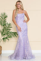 Embroidered Lace Mermaid Prom Dress-smcdress