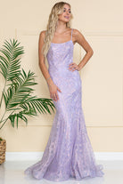 Embroidered Lace Mermaid Prom Dress-smcdress