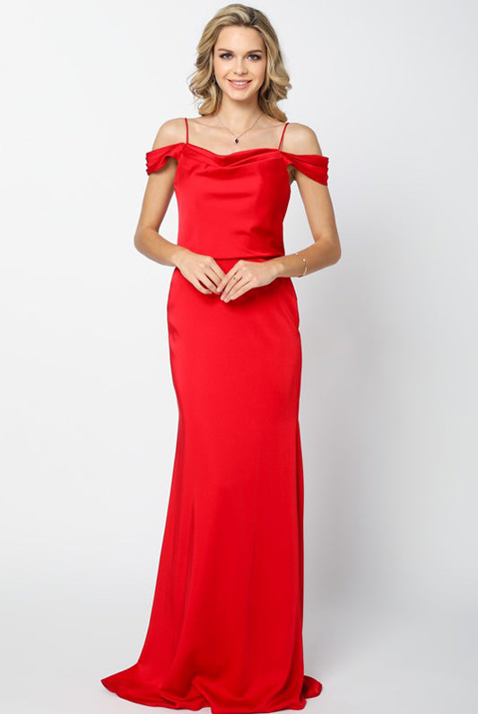 Off Shoulder Mermaid Long Evening Dress-smcdress