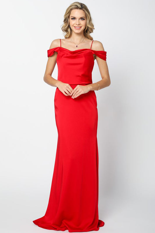 Off Shoulder Mermaid Long Evening Dress-smcdress