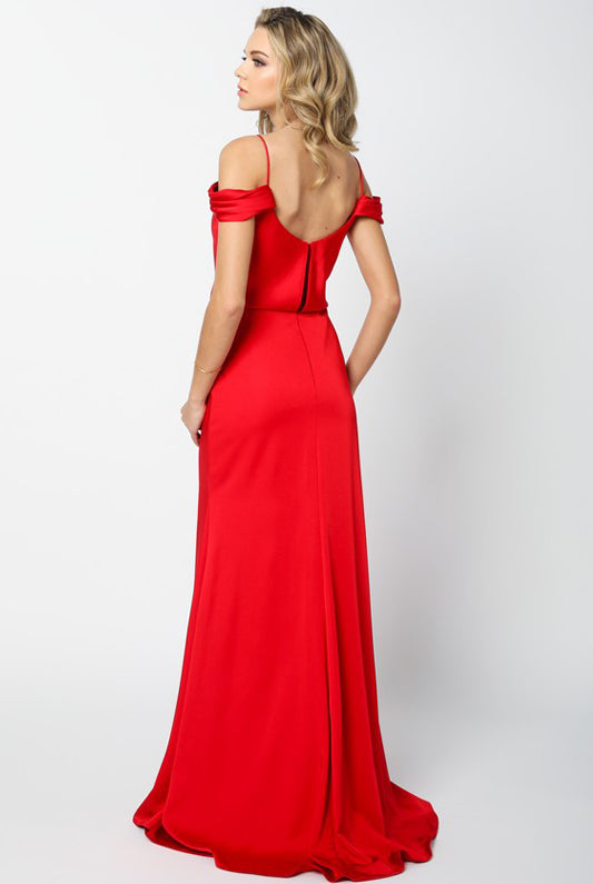 Off Shoulder Mermaid Long Evening Dress-smcdress