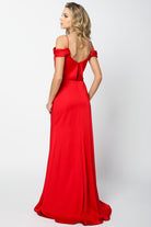 Off Shoulder Mermaid Long Evening Dress-smcdress
