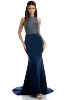 Beaded Bodice Mermaid Prom Dress-smcdress