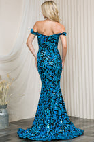Embroidered Sequins Sweetheart Mermaid Prom Dress-smcdress