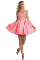 Beaded Short Dress for Cocktail & Homecoming-smcdress