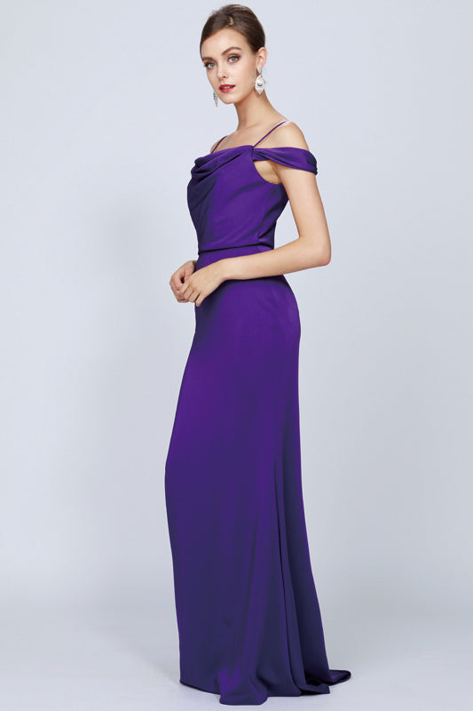 Off Shoulder Mermaid Long Evening Dress-smcdress