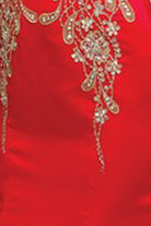 Beaded Satin Mermaid Prom Dress-smcdress