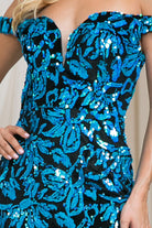 Embroidered Sequins Sweetheart Mermaid Prom Dress-smcdress