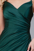 Satin Mermaid Long Evening & Bridesmaid Dress with Double Spaghetti Straps-smcdress