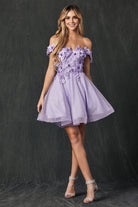 Embroidered Off-Shoulder Dress-smcdress