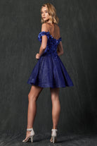 Embroidered Off-Shoulder Dress-smcdress