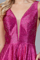 Illusion Satin Cocktail Dress-smcdress