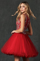 Beaded Skirt Dress for Cocktail & Homecoming-smcdress
